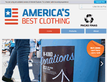 Tablet Screenshot of americasbestclothing.com